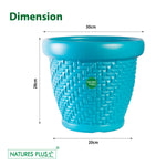 Load image into Gallery viewer, Coral Pot Blue – 12 Inch (Pack of 2)