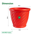 Load image into Gallery viewer, Coral Pot Red – 12 Inch (Pack of 2)