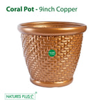 Load image into Gallery viewer, Coral Pot Copper 9 Inch (Pack of 3)