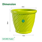 Load image into Gallery viewer, Coral Pot Green – 9 Inch (Pack of 2)