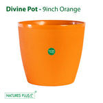 Load image into Gallery viewer, Divine Pot Orange – 9 Inch (Pack of 2)