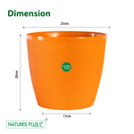Load image into Gallery viewer, Divine Pot Orange – 9 Inch (Pack of 2)