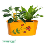 Load image into Gallery viewer, Metal Railing Oval Tub – Orange (Pack of 2)