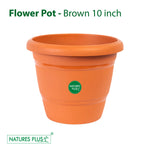 Load image into Gallery viewer, Flower Pot 100 Brown – 10 inch (Pack of 2)