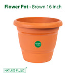 Load image into Gallery viewer, Flower Pot 160 Brown – 16 inch (Pack of 2)