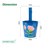 Load image into Gallery viewer, Metal Railing Single Hook – Blue (Pack of 2)