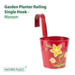 Load image into Gallery viewer, Metal Railing Single Hook – Marron (Pack of 2)