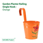 Load image into Gallery viewer, Metal Railing Single Hook – Orange (Pack of 2)