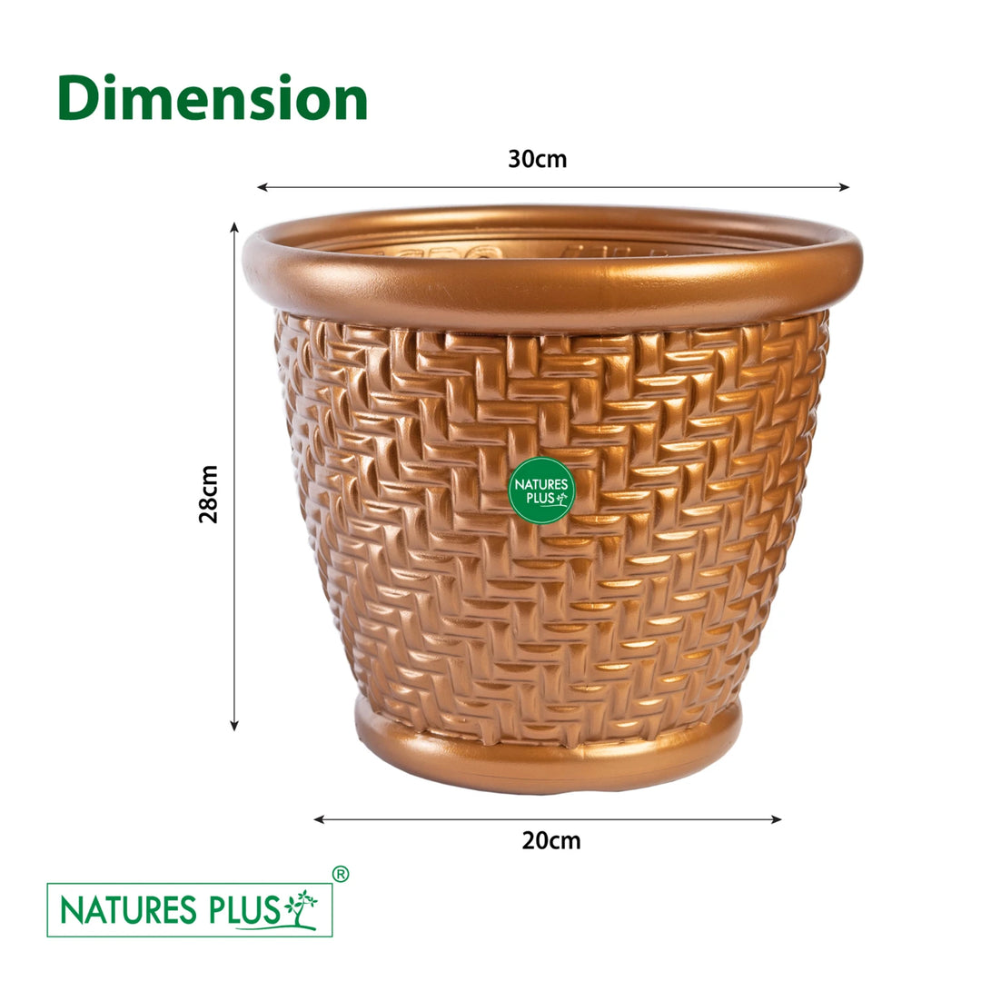 Coral Pot Copper – 12 Inch (Pack of 2)