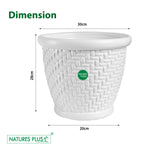 Load image into Gallery viewer, Coral Pot White – 12 Inch (Pack of 2)
