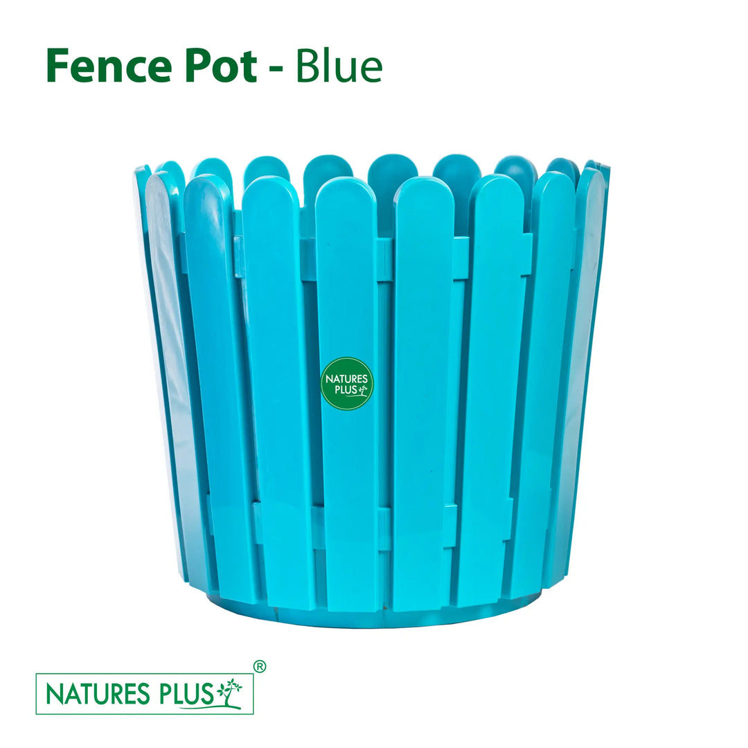Fence Pot Blue – 11 inch (Pack of 2)