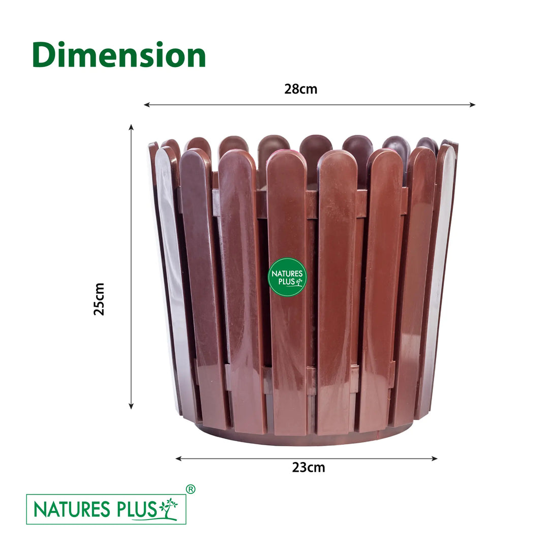 Fence Pot Brown – 11 inch (Pack of 2)