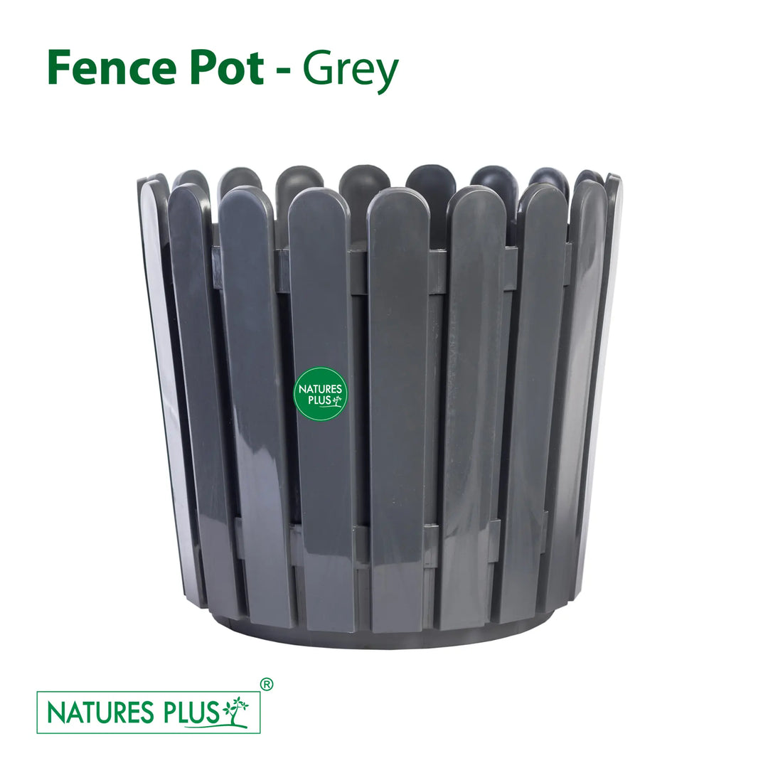 Fence Pot Grey – 11 inch (Pack of 2)