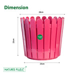 Load image into Gallery viewer, Fence Pot Pink – 11 inch (Pack of 2)
