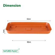 Garden King Tray Brown – 12 Inch (Pack of 4)