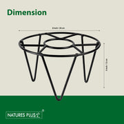 Metal Planter Stand – Single Pot – Round